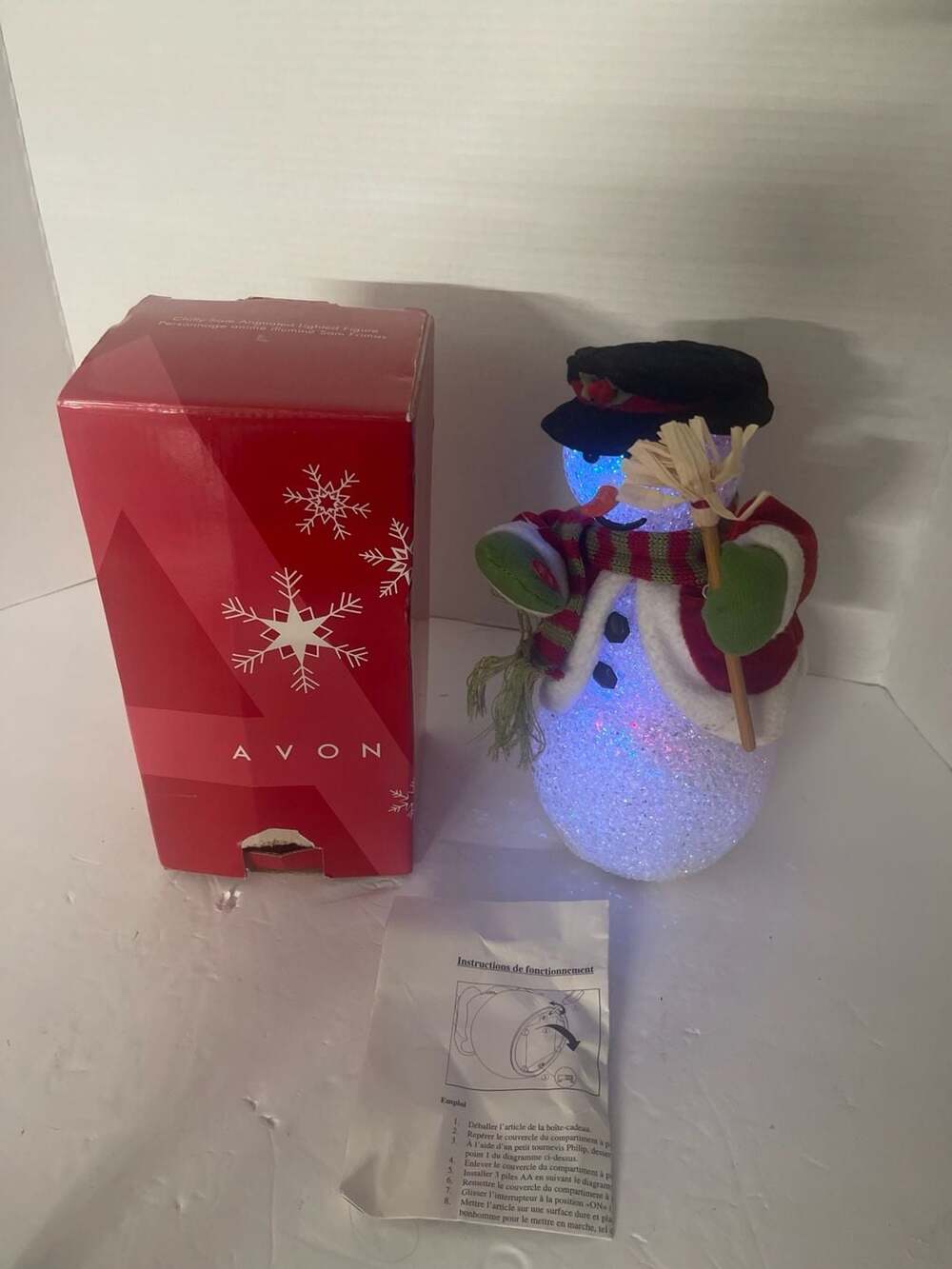 Avon Chilly Sam Animated Lighted Figure Snowman Christmas Decor